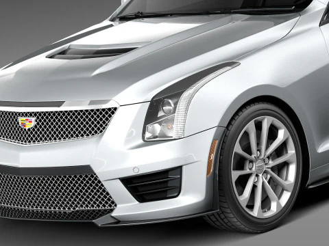 Cadillac ATS-V Coupe 2016 3D Model