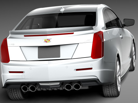 Cadillac ATS-V Coupe 2016 3D 모델