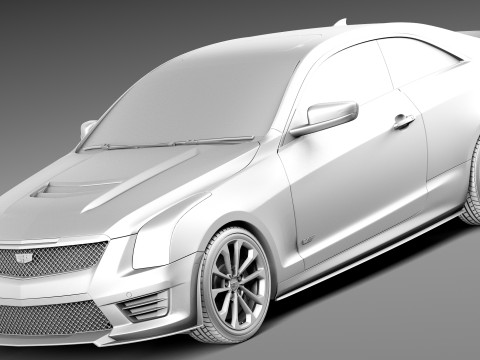 Cadillac ATS-V Coupe 2016 3D 모델