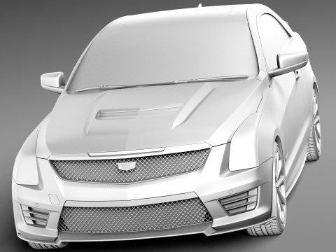 Cadillac ATS-V Coupe 2016 3D 모델