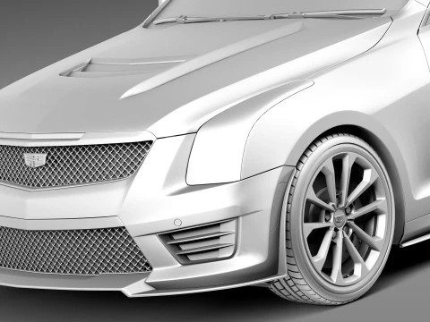 Cadillac ATS-V Coupe 2016 3D Model
