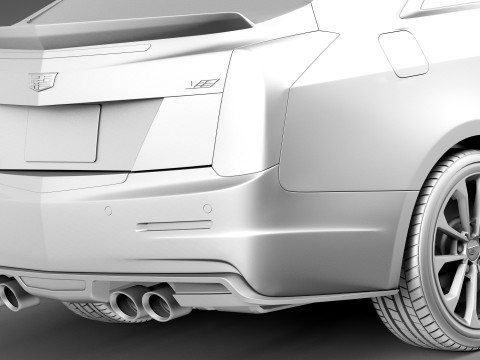 Cadillac ATS-V Coupe 2016 3D 모델