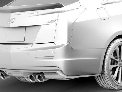 Cadillac ATS-V Coupe 2016 3D Model