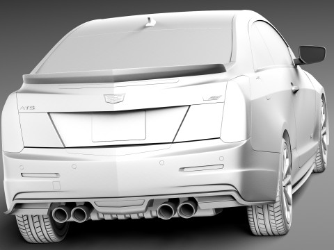 Cadillac ATS-V Coupe 2016 3D 모델
