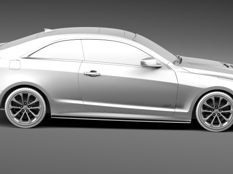 Cadillac ATS-V Coupe 2016 3D 모델