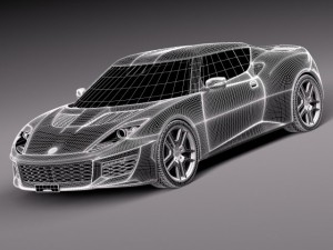 Lotus Evora 400 2016 3D Model