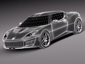 Lotus Evora 400 2016 3D Model