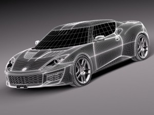 Lotus Evora 400 2016 3D Model