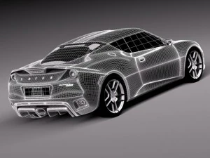 Lotus Evora 400 2016 3D Model