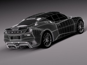 Lotus Evora 400 2016 3D Model