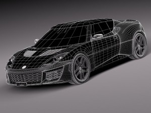 Lotus Evora 400 2016 3D Model