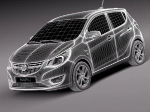 Opel Karl 2016 3D Model