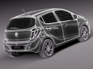 Opel Karl 2016 3D Model