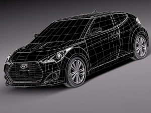 Hyundai Veloster 2016 3D Model