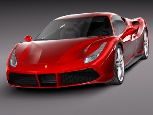 Ferrari 488 GTB 2016 3D Модель