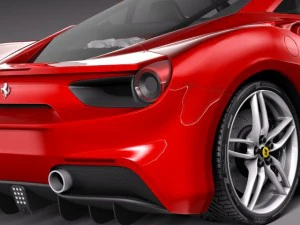 Ferrari 488 GTB 2016 3D Model