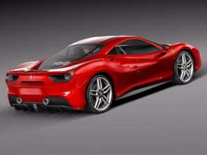 Ferrari 488 GTB 2016 3D Model