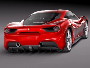 Ferrari 488 GTB 2016 3D Model