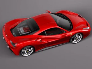 Ferrari 488 GTB 2016 3D Model