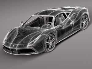 Ferrari 488 GTB 2016 3D Модель
