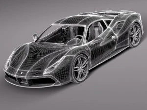 Ferrari 488 GTB 2016 3D Model