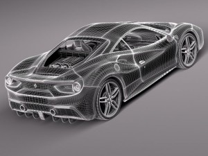 Ferrari 488 GTB 2016 3D Модель