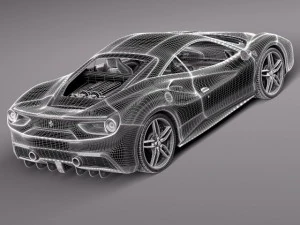 Ferrari 488 GTB 2016 3D Model