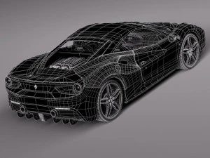 Ferrari 488 GTB 2016 3D Model