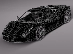 Ferrari 488 GTB 2016 3D Model