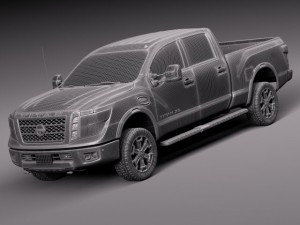 Nissan Titan XD 2016 Modelo 3D