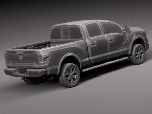 Nissan Titan XD 2016 Modelo 3D