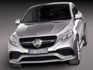 Mercedes-Benz GLE 63 AMG Coupe 2016 3Dモデル
