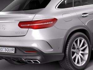 Mercedes-Benz GLE 63 AMG Coupe 2016 3Dモデル
