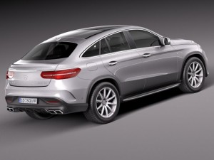 Mercedes-Benz GLE 63 AMG Coupe 2016 3Dモデル
