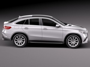 Mercedes-Benz GLE 63 AMG Coupe 2016 3Dモデル