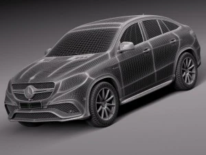Mercedes-Benz GLE 63 AMG Coupe 2016 3D Model