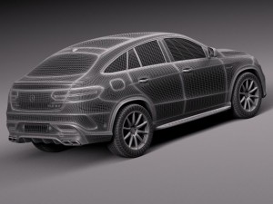 Mercedes-Benz GLE 63 AMG Coupe 2016 3Dモデル