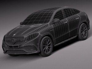 Mercedes-Benz GLE 63 AMG Coupe 2016 3Dモデル