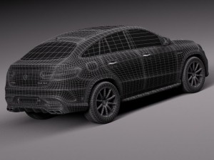Mercedes-Benz GLE 63 AMG Coupe 2016 3Dモデル
