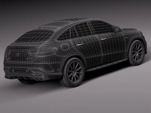 Mercedes-Benz GLE 63 AMG Coupe 2016 3D Model