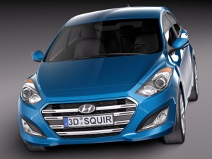 Hyundai Elantra GT 2016 Model 3D