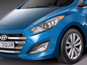 Hyundai Elantra GT 2016 Model 3D