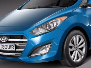 Hyundai Elantra GT 2016 3D Model