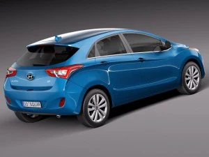 Hyundai Elantra GT 2016 3D Model