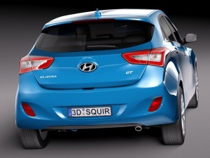 Hyundai Elantra GT 2016 Model 3D