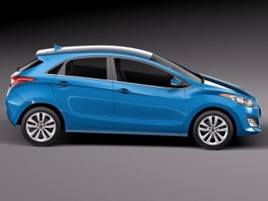 Hyundai Elantra GT 2016 Model 3D
