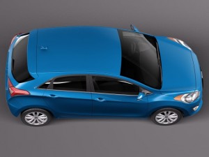Hyundai Elantra GT 2016 Model 3D