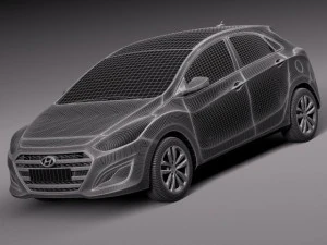 Hyundai Elantra GT 2016 3D Model