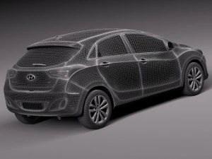 Hyundai Elantra GT 2016 3D Model