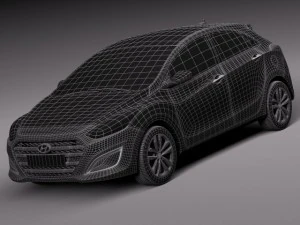 Hyundai Elantra GT 2016 3D Model